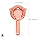 Homestia Bar Strainer Cocktail Stainless Steel Rose Gold Hawthorne Strainer 6.5