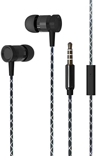 Super Sound Tetal 3.5mm Stereo Earbuds/Headset for OPPO F7 Youth, Realme 1, A3, F7, A1 (Silver) - w/Mic