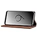 FLY HAWK Samsung S9 Plus Smart Leather Wallet Cell Phone Card Holder Case Kickstand Protective Flip Cover, Brown