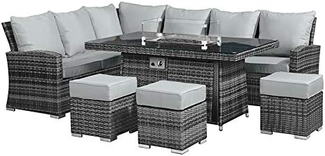 Bradenton 6-Piece Outdoor Conversation Set With Fire Pit Table