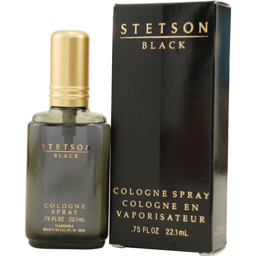 Stetson Black by Coty Cologne Spray for Men, 0.75 Ounce