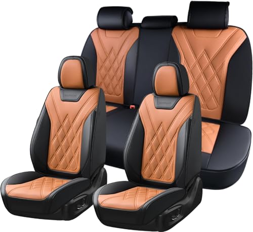 Coverado Car Seat Covers Full Set, Seat Covers for Cars, Front Seat Covers and…