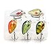 VTAVTA Bass Fishing Lures Crankbaits Mini Fish Lures Topwater Fish Wobblers Baits Lifelike Swimbaits for Freshwater Saltwater Fishing Pack of 5