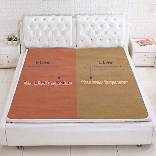 Heated Mattress Pad Underblanket Dual Controller for 2 Users Soft