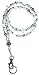 Women's Pearl Lanyard Strong Beaded Made in USA ID Badge Card Holder Teacher Nurse Cruise Keys Keychain Phone
