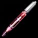 FlashingBlinkyLights Plastic Light Up Multicolor LED Pen with Silver Barrel