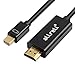 aLLreli 1.8M Mini DP to HDMI Cable, Mini Displayport to HDMI Adapter for Laptop, Personal Computer LCD TV (Full HD 1080P) - Black