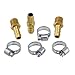 7pc Air Hose Repair Kit Solid Brass 3/8"