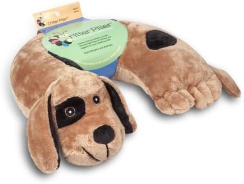 Critter Piller Kid's Neck Pillow, Brown Dog