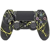 Hand Airbrushed Color Burst Playstation 4 Custom Controller (Yellow)