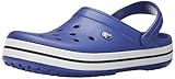 crocs Unisex Crocband Clog, Cerulean Blue/Navy, 11 US Men / 13 US Women