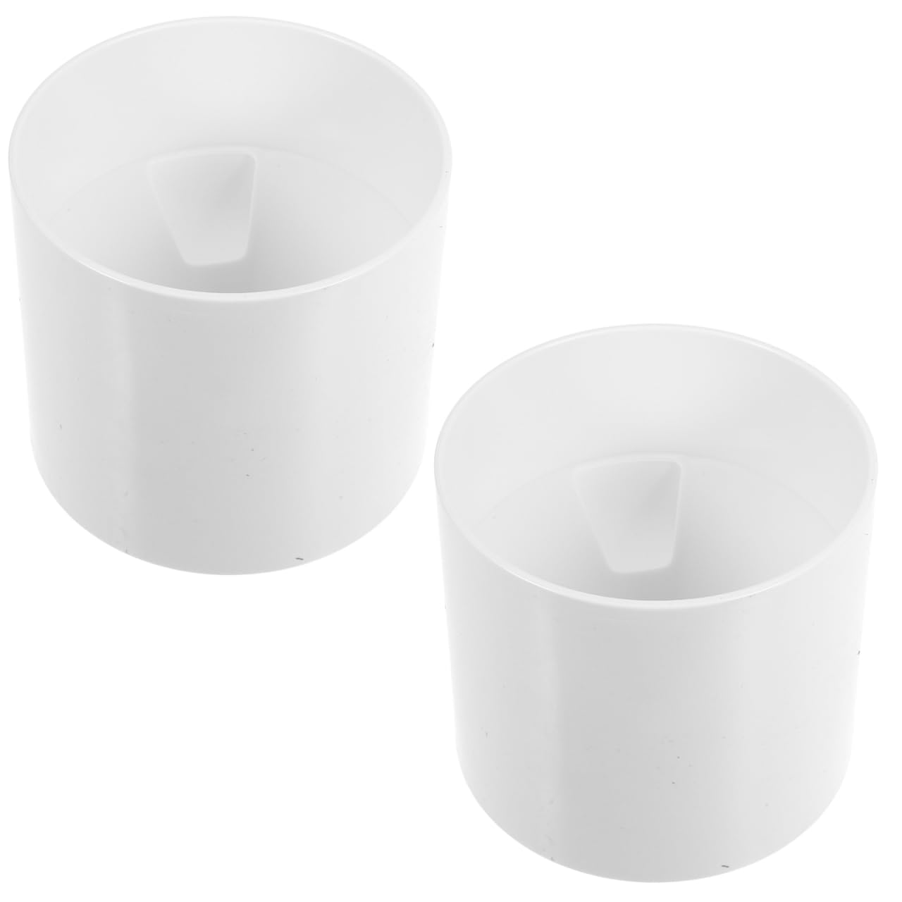 WINOMO 2Pcs 4" Golf Putting Cups - Plastic Golf Hole Cups for Putting Practice Durable Green Hole Accessories for Lawn Training (White)