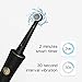 Fairywill Rotary Whitening Electric Toothbrush - For a Dentist like clean with 3 Modes, Waterproof with a built in Timer, Rechargeable Battery, and 2 Brush Heads for Home Use in Black