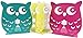 Owl Wonderland Bookends - Cute Lightweight Baby Owls - Great Decor for Little Ones Nursery, Childrens Bedroom, Kids Playroom or Fun Owllover Gift for Office (Teal)
