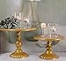 White Cake Stand,Round Metal Antique Cupcake Holder,Dessert Cupcake Stand/Display/Plate for Wedding Birthday&Party - Cake Stands - Cake Plate (Gold)
