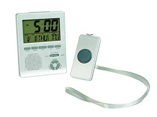 North American Health & Wellness Caregiver Alert System –Quick Alert Assistance for Patients & Caregivers – Alarm Clock Function, one Color
