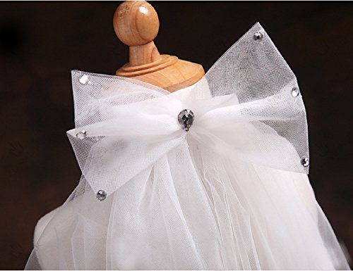 Flower Girl Catholic Religious First Communion Veil Headband with Bow MGV06 - Thumbnail 2