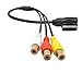Audi AMI MMI 3RCA Audio Video Cable,SinLoon AMI MMI to 3RCA Female DVD video and audio input cable For Audi A1 A7 A8