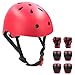 LANOVAGEAR Toddler Bike Helmet Knee Elbow Pads and Wrist Guards, Adjustable Kids Helmet Protective Gear Set for 3-8 Years Boys Girls Child Skateboard Rollerblading Cycling Scooter Hoverboard (Red, S) primary