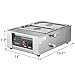 VEVOR 1000W Electric Chocolate Melting Pot Machine Double Tanks 17.6lbs Capacity Commercial Home Electric Chocolate Heater Double Boiler Digital Control Two Pan Electric Chocolate Melter(2 Tanks)