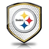 NFL Pittsburgh Steelers Shield Shape Auto Reflector, Official Licensed
