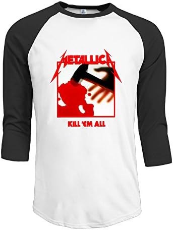 Metallica Kill 'Em All Baseball Jerseys Shirts Raglan Shirts Raglan Sleeves