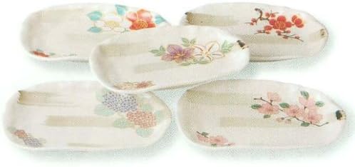 Amazon｜有田焼 仁清風絵変り 焼皿揃 TG2003 化粧箱 サイズ：13.5×21.5×3cm｜食器・グラス