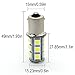 1156 1141 7506 P21W LED Bulb 18-5050 SMD BA15S Interior Lights Replacement Backup Reverse Tail 12V RV Camper 6000K White Pack of 4