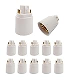 15-Pack 4P Gx24q to E26 Lamp Base Converter,15.5mm G24Q to E26/e27, Gx24q to E26 Adapter,Lamp Holder Converter, Rohs,Need Bypass Ballast.