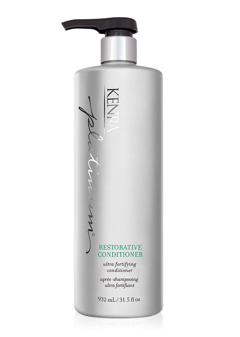Kenra Professional Platinum Restorative Conditioner | Ultra Fortifying | Kerating Amino Acid Technology To Restore Broken Hair Bonds From Within | All Hair Types | 31.5 fl. oz