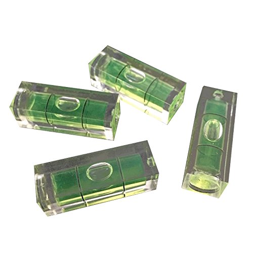 TOOGOO(R) 4Pcs 10x10x29mm Universal Square Bubble Spirit Level Tripod Measuring Camera