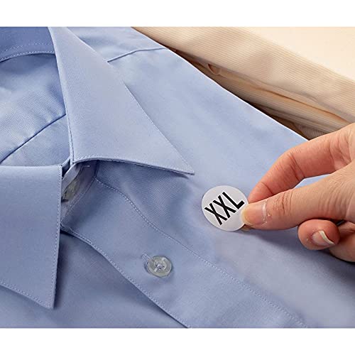 Sizing Stickers 3500Piece Size Labels, Adhesive Apparel Circle