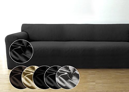 Bellboni - elastic couch covers, sofa covers, bi-elastic stretch covers, slipcovers to fit many popular three-seater sofas, anthracite