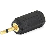 Monoprice 107121 2.5mm Mono Plug to 3.5mm Mono Jack Adaptor, Gold Plated