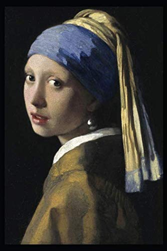 The girl with a pearl earring: Blank Journal; Johannes Vermeer notebook / composition book, 140 pages, 6 x 9 inch (15.24 x 22.86 cm) Laminated