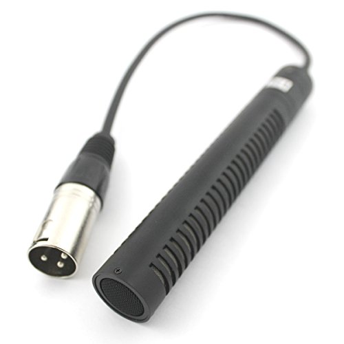 Weymic® PRO Camera Camcorder Dv Shotgun Microphone 5.5" / 15cm Photography Camera Camcorder Uni-directional Condenser Interview MIC Microphone with 26cm Cable XLR Male Plug Shotgun MIC Microphone for Canon Nikon Sony Olympus Pentax Panasonic Dslr Camera  - Thumbnail 3