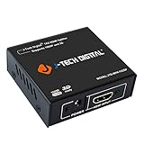 J-Tech Digital JTD-MINI-1x2SP 2 Port 1X2 Powered Hdmi Super Mini Splitter for Full Hd 1080P with 3D Capability