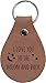 I Love You To The Moon And Back Real USA Leather Key Chain, Chain, Ring