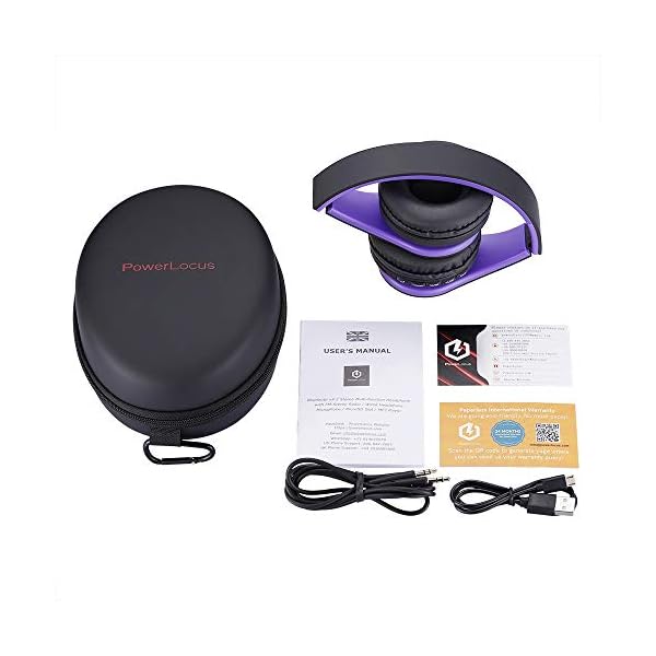 PowerLocus-Wireless-Bluetooth-Over-Ear-Stereo-Foldable-Headphones-Wired-Headsets-Noise-Cancelling-with-Built-in-Microphone-for-iPhone-Samsung-LG-iPad-Purple PowerLocus Wireless Bluetooth Over-Ear Stereo Foldable Headphones, Wired Headsets Noise Cancelling with Built-in…