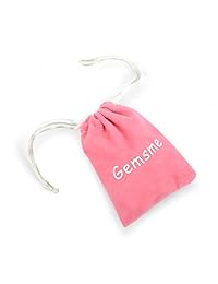 Pendientes colgantes de ópalo de lágrima chapados en oro blanco para mujer de GEMSME