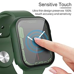 TAURI 2 Pack Hard Case Compatible for Apple Watch