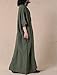 Mordenmiss Women's Bat Sleeve Summer Maxi Dress New (Large, Green)