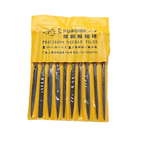 10pcs/Lot Needle File Set Files For Metal Glass Stone Jewelry Wood Carving Craft (5x180mm)