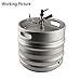 Jansamn Disconnect MFL 1/4 Thread, Ball Lock Keg Fittings, with Hos Couplers, 4 PCS, Gray