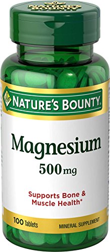 Nature s Bounty Magnesium Oxide High Potency 500 mg, 100 Tablets (Pack of 3) Nature s Bounty Magnesium Oxide High Potency 500 mg, 100 Tablets (Pack of 3)