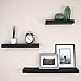Ballucci Modern Floating Wall Shelves, Set of 3 Wood Wall Mount Ledges for Living Room, Bedroom, Nursery, Bathroom, Kitchen, Office; 12
