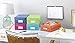 Whitmor Plastic Organizer Boxes Colors may vary Set of 5