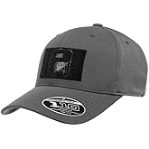Pro-Formance Flexfit 110 Hook and Loop Adjustable Hat by Pull Patch | Curved Bill Cap with 3x2 Inch Loop Panel for Patches