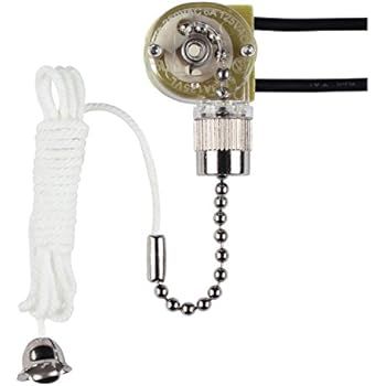 Westinghouse Lighting 7702200 Fan Light Switch with Chrome Pull Chain