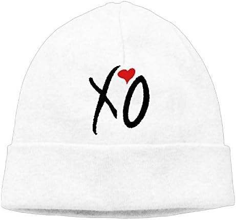 Unisex XO Soft And Breathable Plush Cap Stylish Knitted Hat White